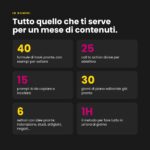 40 formule di hook, 25 call to action, 15 prompt AI e piano editoriale di 30 giorni per i social
